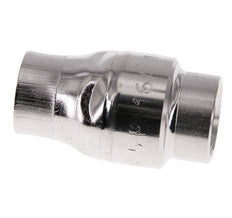 Válvula de retención G1/2'' Acero inoxidable 316 FKM (muelle ligero) 0,03-16bar - CLIS4E