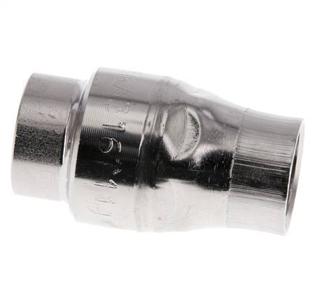 Válvula de retención G1/2'' Acero inoxidable 316 FKM (muelle ligero) 0,03-16bar - CLIS4E