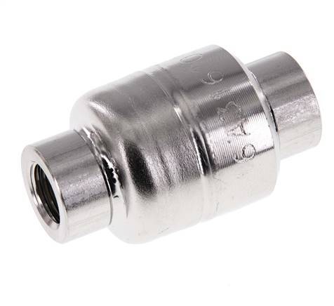 Válvula de retención G1/4'' Acero inoxidable 316 FKM (muelle ligero) 0,03-16bar - CLIS4E