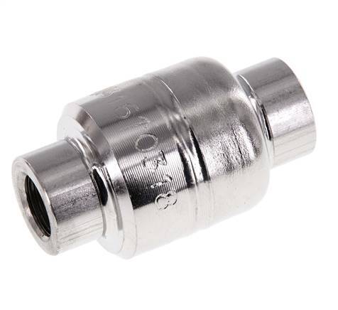 Válvula de retención G1/4'' Acero inoxidable 316 FKM (muelle ligero) 0,03-16bar - CLIS4E