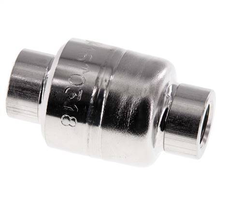 Válvula de retención G1/4'' Acero inoxidable 316 FKM (muelle ligero) 0,03-16bar - CLIS4E