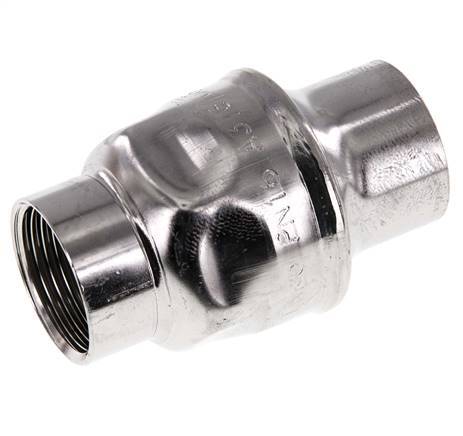 G1'' Válvula de retención de acero inoxidable 316 FKM 0,03-16bar - NSF ANSI 61 - Pasador reforzado [8 Piezas]