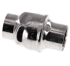Válvula de retención G1'' Acero inoxidable 316 FKM (muelle ligero) 0,03-16bar - CLIS4E