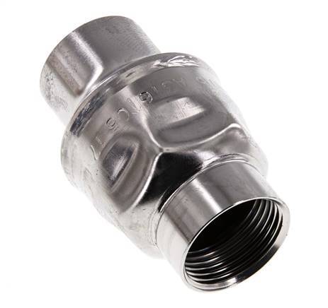 Válvula de retención G1'' de acero inoxidable 316 EPDM 0,03-16bar - WRAS [8 Piezas]