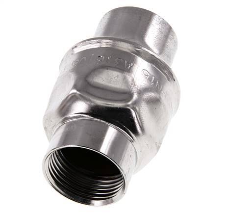 G1'' Válvula de retención de acero inoxidable 316 FKM 0,03-16bar - NSF ANSI 61 - Pasador reforzado [8 Piezas]