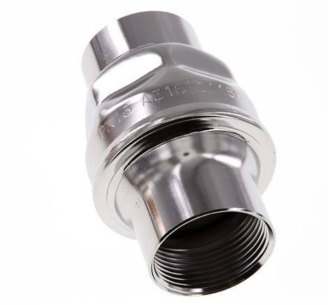 Válvula de retención G1-1/4'' Acero inoxidable 316 FKM (muelle ligero) 0,03-16bar - CLIS4E