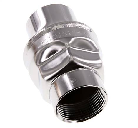 Válvula de retención G1-1/4'' Acero inoxidable 316 FKM (muelle ligero) 0,03-16bar - CLIS4E