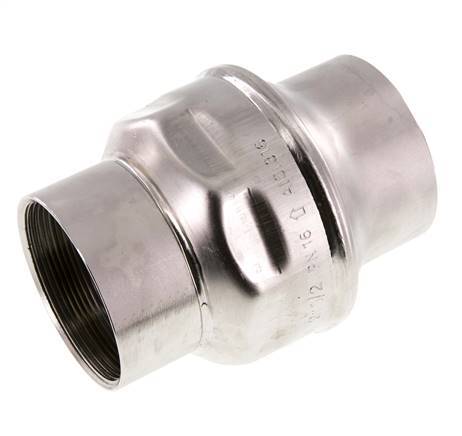 Válvula de retención G2-1/2'' Acero inoxidable 316 FKM (muelle ligero) 0,03-16bar - CLIS4E