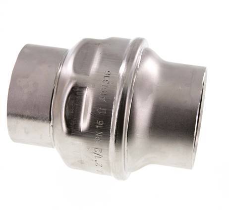 Válvula de retención G2-1/2'' Acero inoxidable 316 FKM (muelle ligero) 0,03-16bar - CLIS4E