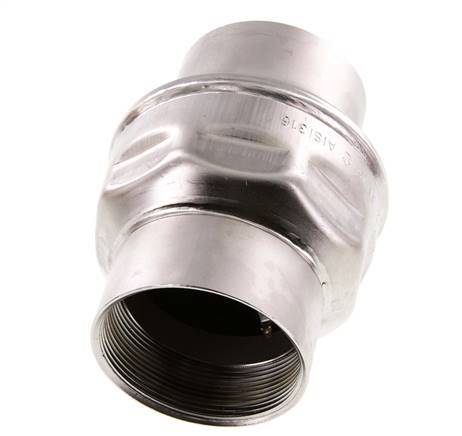Válvula de retención G2-1/2'' Acero inoxidable 316 FKM (muelle ligero) 0,03-16bar - CLIS4E