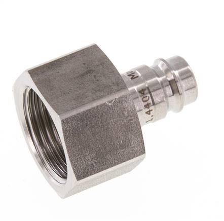 Acero inoxidable 316L DN 10 Acoplamiento de aire Enchufe G 3/4 pulgada Hembra