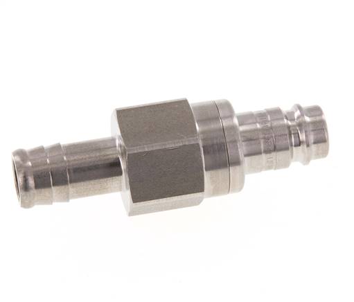 Acero inoxidable DN 10 Tapón de acoplamiento de aire 13 mm Pilar de manguera Doble cierre