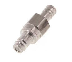 Acero inoxidable DN 10 Tapón de acoplamiento de aire 13 mm Pilar de manguera Doble cierre