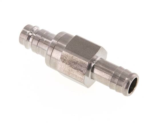 Acero inoxidable DN 10 Tapón de acoplamiento de aire 13 mm Pilar de manguera Doble cierre