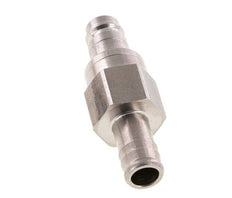 Acero inoxidable DN 10 Tapón de acoplamiento de aire 13 mm Pilar de manguera Doble cierre