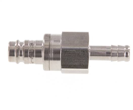 Acero inoxidable DN 10 Enchufe de acoplamiento de aire 9 mm Pilar de manguera Doble cierre