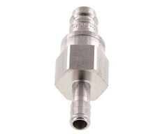 Acero inoxidable DN 10 Enchufe de acoplamiento de aire 9 mm Pilar de manguera Doble cierre