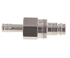 Acero inoxidable DN 10 Enchufe de acoplamiento de aire 9 mm Pilar de manguera Doble cierre