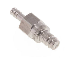 Acero inoxidable DN 10 Enchufe de acoplamiento de aire 9 mm Pilar de manguera Doble cierre