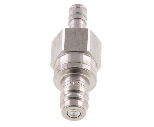 Acero inoxidable DN 10 Enchufe de acoplamiento de aire 9 mm Pilar de manguera Doble cierre