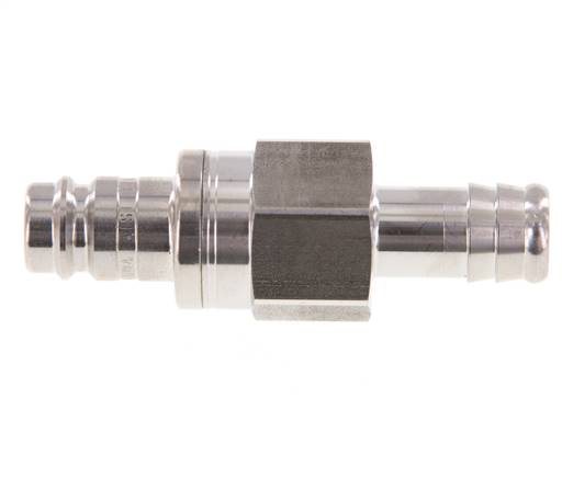 Acero inoxidable 316L DN 10 Tapón de acoplamiento de aire 13 mm Pilar de manguera Doble cierre