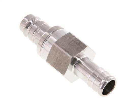 Acero inoxidable 316L DN 10 Tapón de acoplamiento de aire 13 mm Pilar de manguera Doble cierre