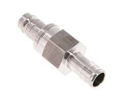 Acero inoxidable 316L DN 10 Tapón de acoplamiento de aire 13 mm Pilar de manguera Doble cierre