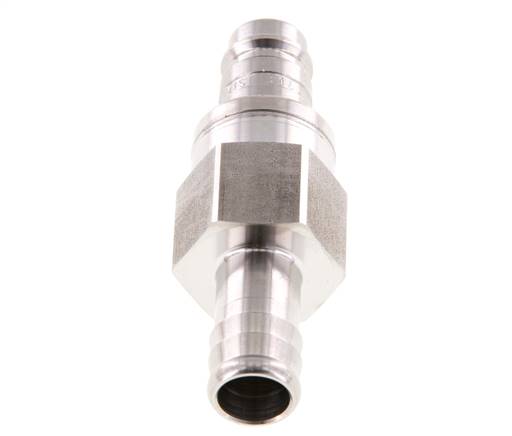 Acero inoxidable 316L DN 10 Tapón de acoplamiento de aire 13 mm Pilar de manguera Doble cierre