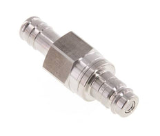 Acero inoxidable 316L DN 10 Tapón de acoplamiento de aire 13 mm Pilar de manguera Doble cierre