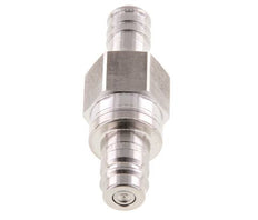 Acero inoxidable 316L DN 10 Tapón de acoplamiento de aire 13 mm Pilar de manguera Doble cierre