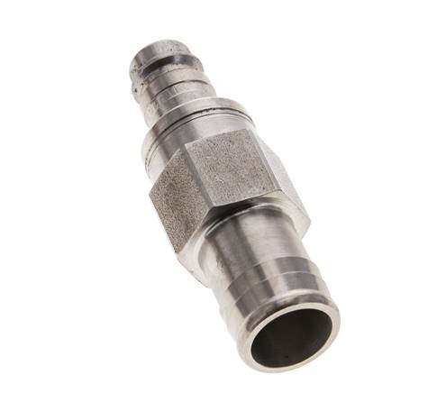 Acero inoxidable 316L DN 10 Tapón de acoplamiento de aire 19 mm Pilar de manguera Doble cierre