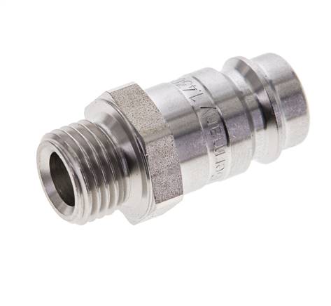 Acero inoxidable DN 10 Acoplamiento de aire Enchufe G 1/4 pulgadas Macho