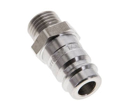 Acero inoxidable DN 10 Acoplamiento de aire Enchufe G 1/4 pulgadas Macho