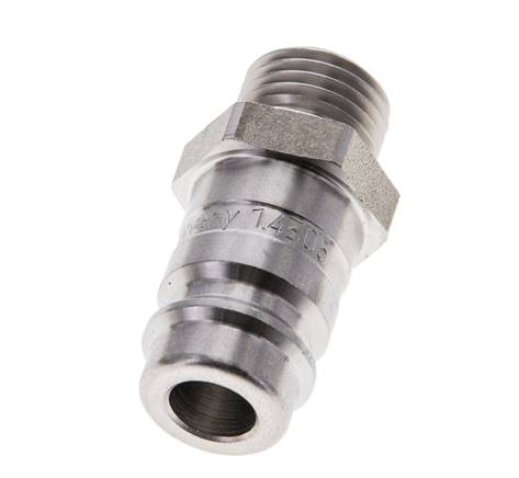 Acero inoxidable DN 10 Acoplamiento de aire Enchufe G 1/4 pulgadas Macho