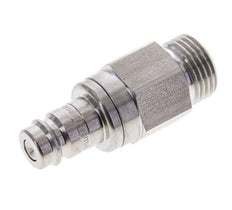 Acero inoxidable DN 10 Acoplamiento de aire Enchufe G 1/2 pulgada Macho Doble cierre