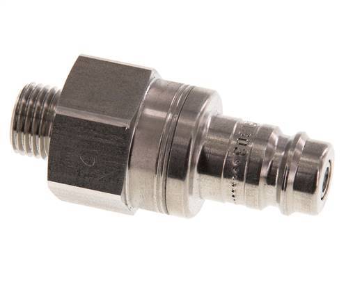 Acero inoxidable DN 10 Acoplamiento de aire Enchufe G 1/4 pulgada Macho Doble cierre