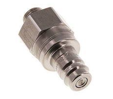Acero inoxidable DN 10 Acoplamiento de aire Enchufe G 1/4 pulgada Macho Doble cierre