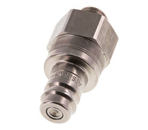 Acero inoxidable DN 10 Acoplamiento de aire Enchufe G 1/4 pulgada Macho Doble cierre