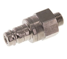 Acero inoxidable DN 10 Acoplamiento de aire Enchufe G 1/4 pulgada Macho Doble cierre