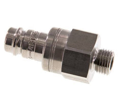 Acero inoxidable DN 10 Acoplamiento de aire Enchufe G 1/4 pulgada Macho Doble cierre