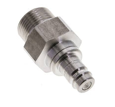 Acero inoxidable DN 10 Acoplamiento de aire Enchufe G 3/4 pulgada Macho Doble Cierre
