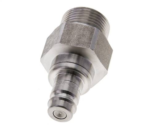Acero inoxidable DN 10 Acoplamiento de aire Enchufe G 3/4 pulgada Macho Doble Cierre