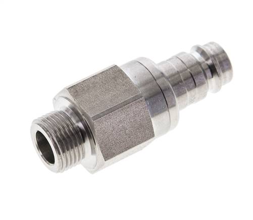 Acero inoxidable DN 10 Acoplamiento de aire Enchufe G 3/8 pulgadas Macho Doble Cierre