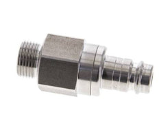 Acero inoxidable DN 10 Acoplamiento de aire Enchufe G 3/8 pulgadas Macho Doble Cierre