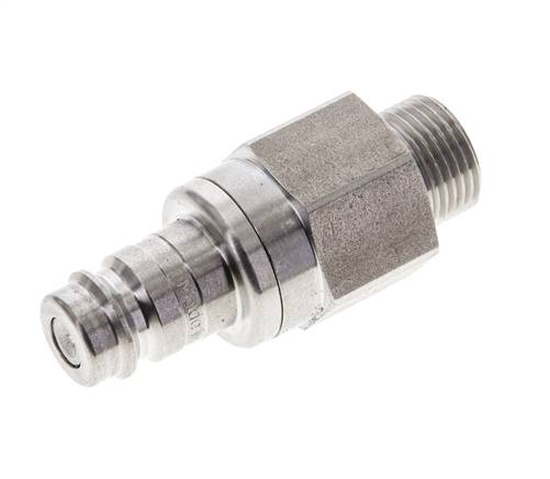 Acero inoxidable DN 10 Acoplamiento de aire Enchufe G 3/8 pulgadas Macho Doble Cierre