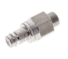 Acero inoxidable DN 10 Acoplamiento de aire Enchufe G 3/8 pulgadas Macho Doble Cierre
