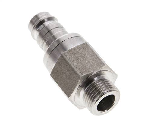 Acero inoxidable DN 10 Acoplamiento de aire Enchufe G 3/8 pulgadas Macho Doble Cierre