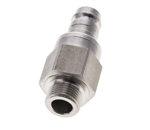 Acero inoxidable DN 10 Acoplamiento de aire Enchufe G 3/8 pulgadas Macho Doble Cierre