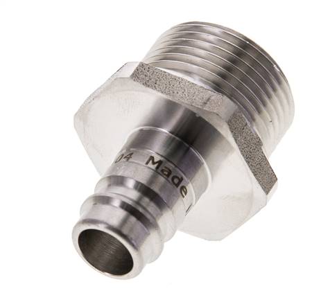 Acero inoxidable 316L DN 10 Acoplamiento de aire Enchufe G 3/4 pulgada Macho