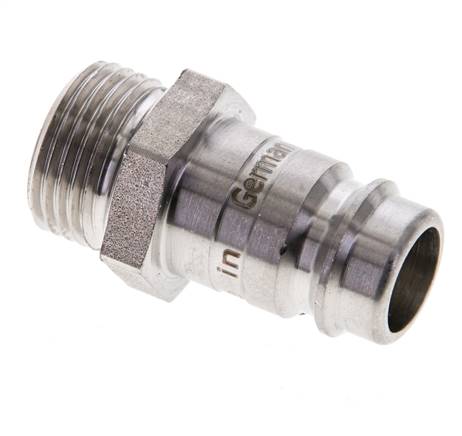 Acero inoxidable 316L DN 10 Acoplamiento de aire Enchufe G 3/8 pulgadas Macho